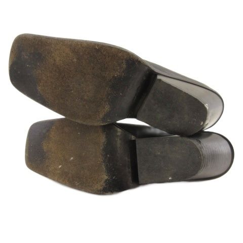 アンチショルド UNTISHOLD ショートブーツ スクエアトゥ ブーティー 36