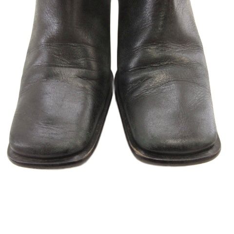 アンチショルド UNTISHOLD ショートブーツ スクエアトゥ ブーティー 36