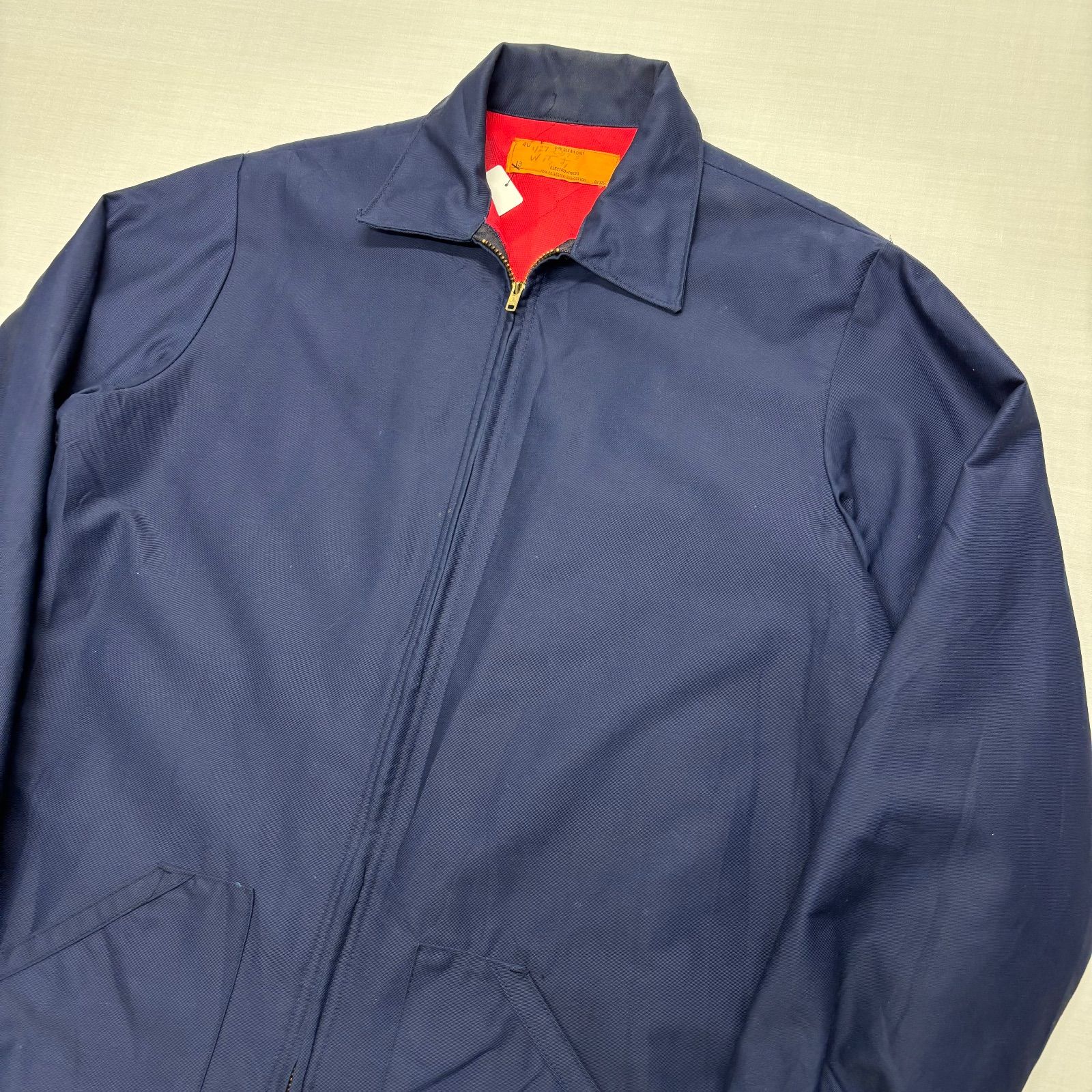 60s 70s ヴィンテージ ワークジャケット ネイビー 40 L相当 TALON