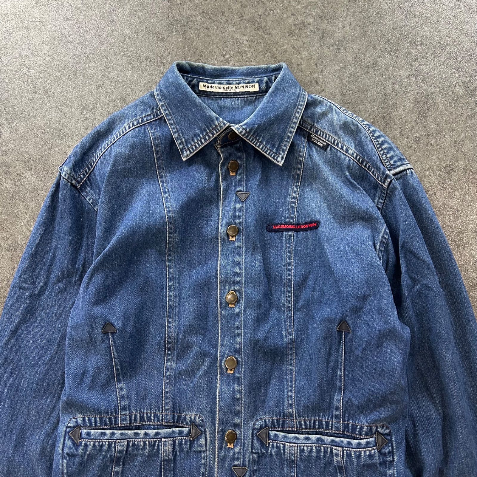 Mademoiselle NON NON SPORTS Denim Jacket マドモアゼルノンノン