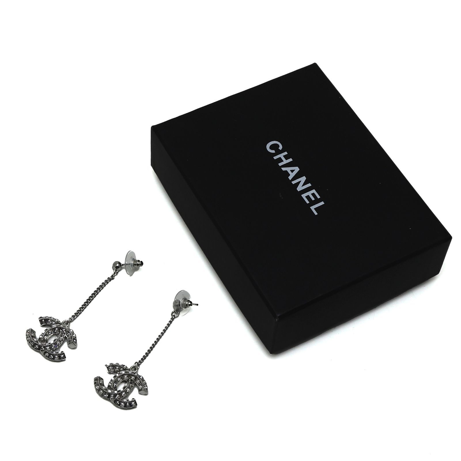 シャネル ココマーク ピアス ラインストーン クリスタル スイング