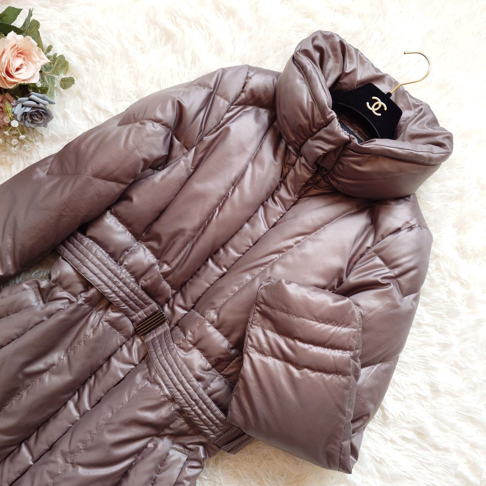 美品 23区 ロング ダウンコート ダウンジャケット 大きいサイズ