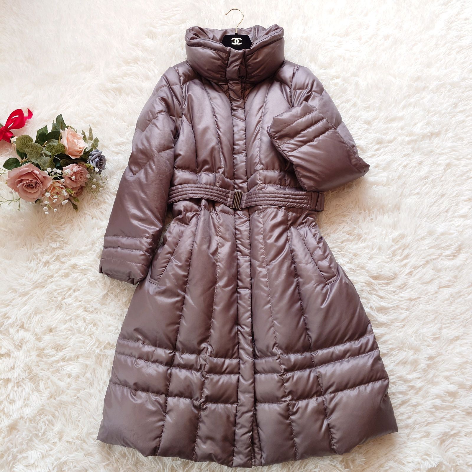 美品 23区 ロング ダウンコート ダウンジャケット 大きいサイズ