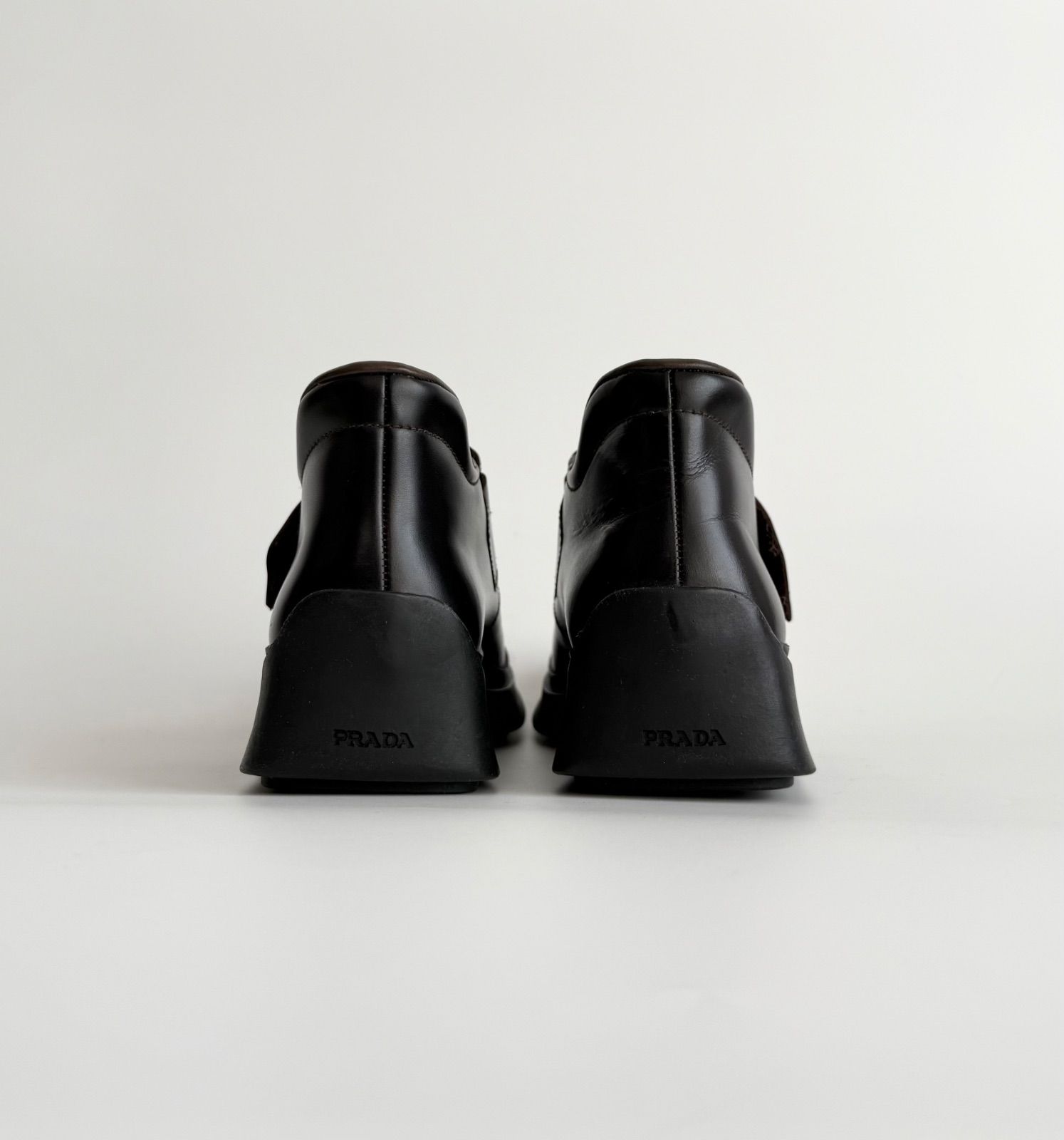 FW1999 PRADA WOMEN LEATHER BELTED SHOES 1999年 アーカイブ archive