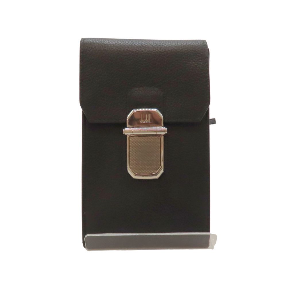 【中古】ダンヒル dunhill ベルグレイブ スマホショルダー レザー ブラック 黒 フォンケース スマホポーチ メンズ ショルダーバッグ A2600288【無料ギフトラッピング承ります】 中古】ダンヒル dunhill ベルグレイブ スマホショルダー レザー