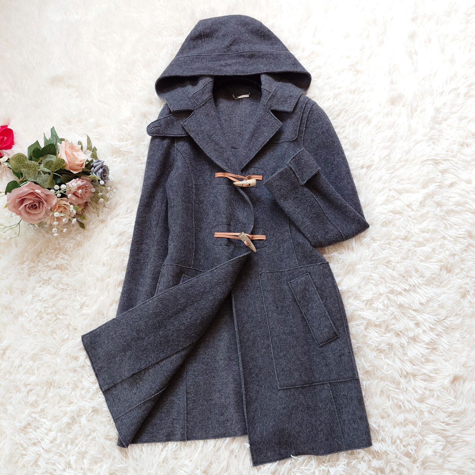 美品 オールドイングランド OLD ENGLAND 軽量 ダッフルコート リバー