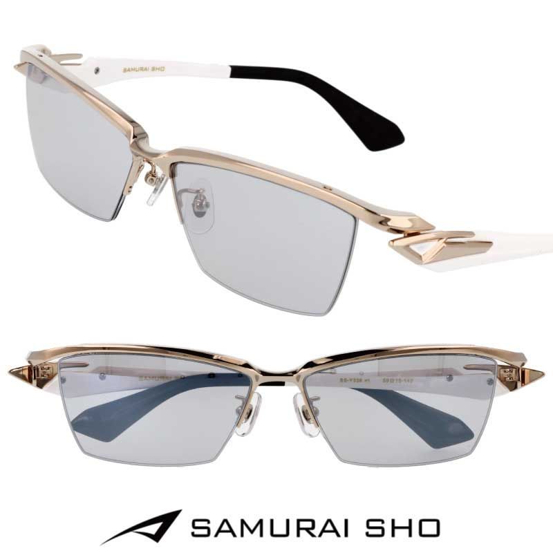 サムライ翔 サングラス SAMURAI SHO ss-y338 #1 ゴールド ミラーレンズ