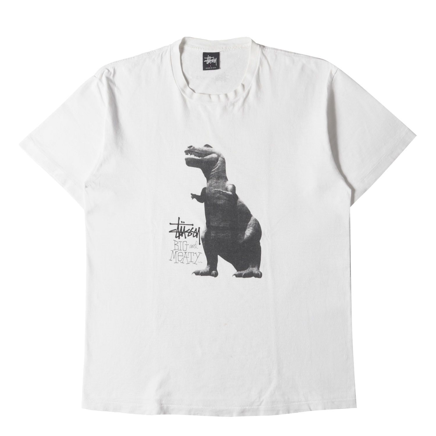 STUSSY ステューシー Tシャツ サイズ:L / 90s OLD STUSSY 紺タグ T-REX 