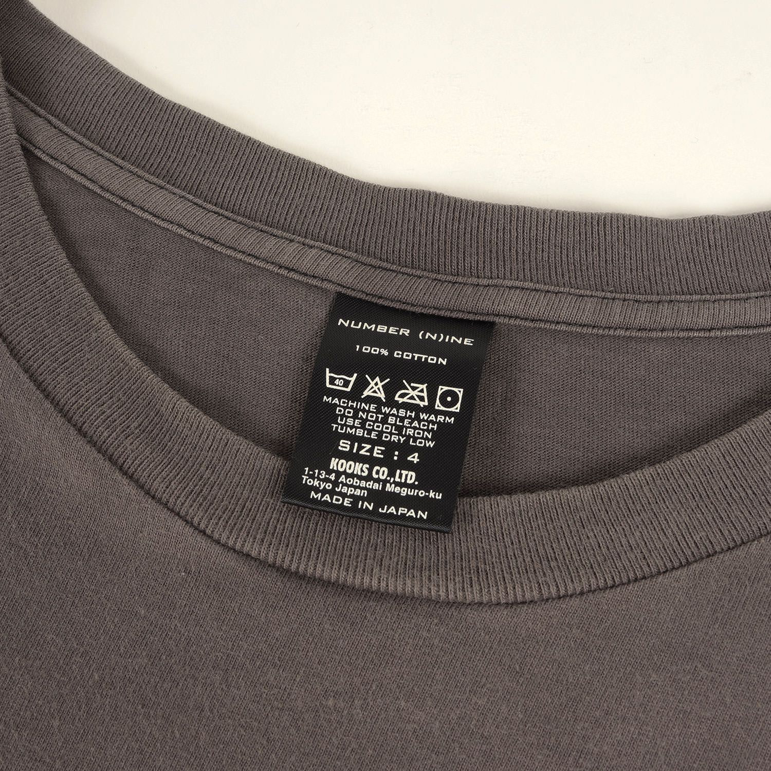 NUMBER (N)INE ナンバーナイン Tシャツ サイズ:4 / 復刻モデル 穴あき