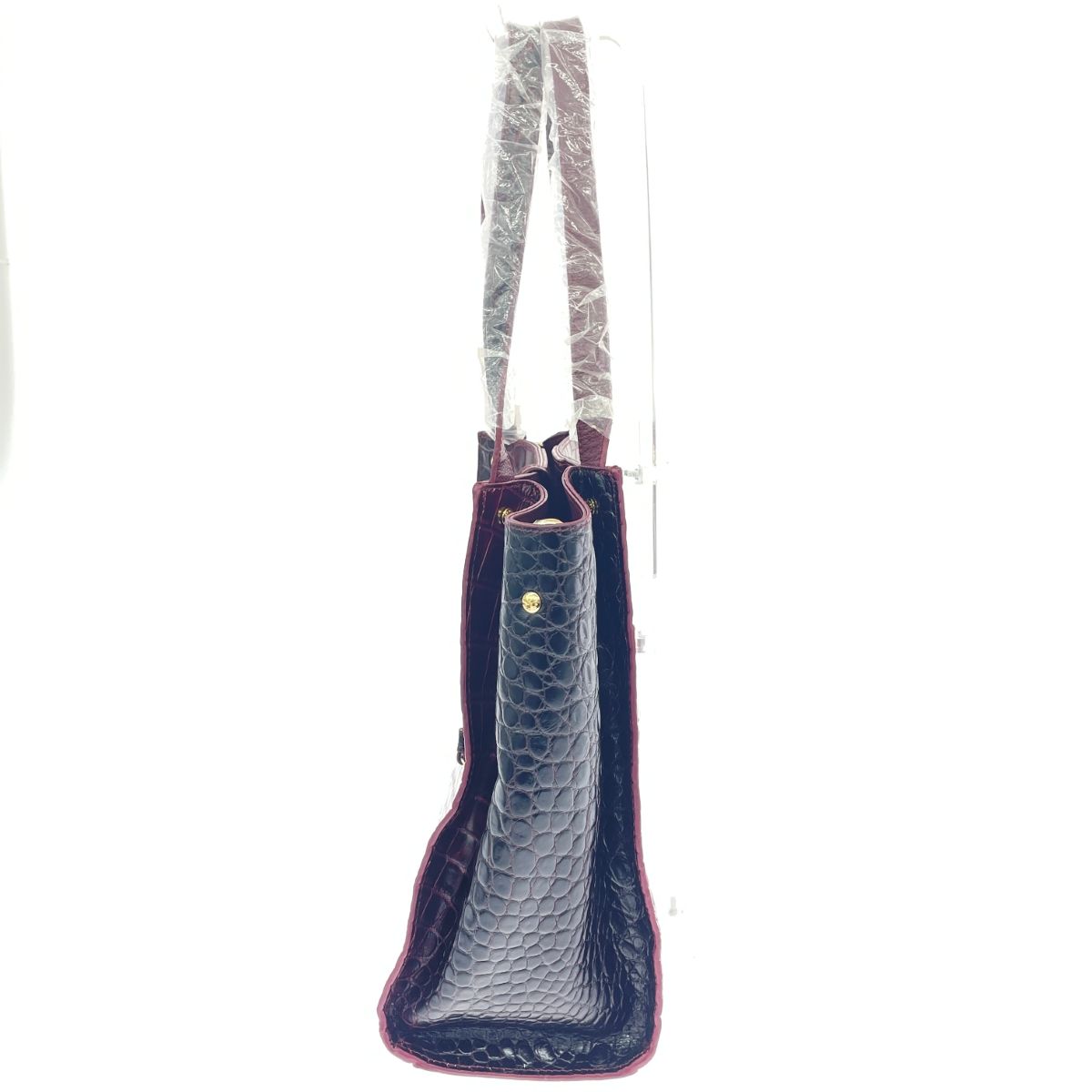 LEATHER JEWELS レザージュエルズ 2WAYバッグ レザー/クロコ型押し 
