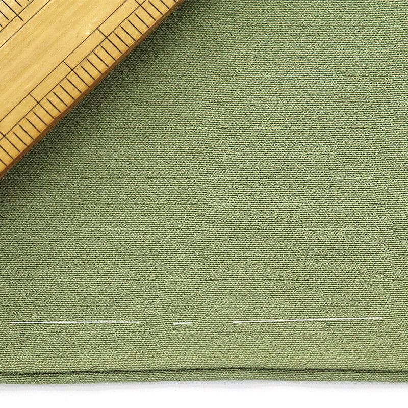 色無地 無地着物 一つ紋 しつけ糸 袷 レディース 正絹 抹茶色 無地 丸