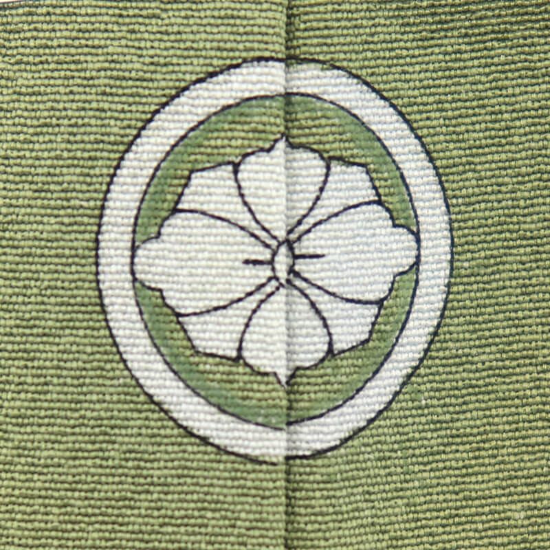 色無地 無地着物 一つ紋 しつけ糸 袷 レディース 正絹 抹茶色 無地 丸