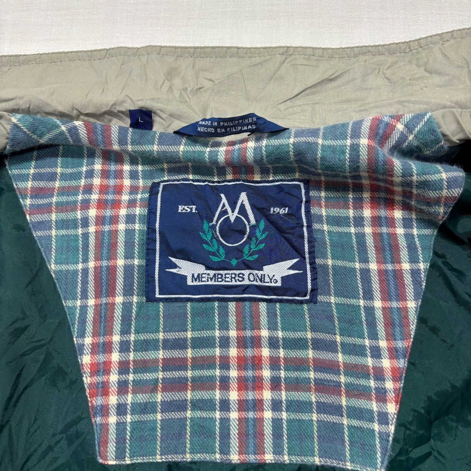 MEMBERS ONLY メンバーズオンリー ジャケット グリーン L スイング 
