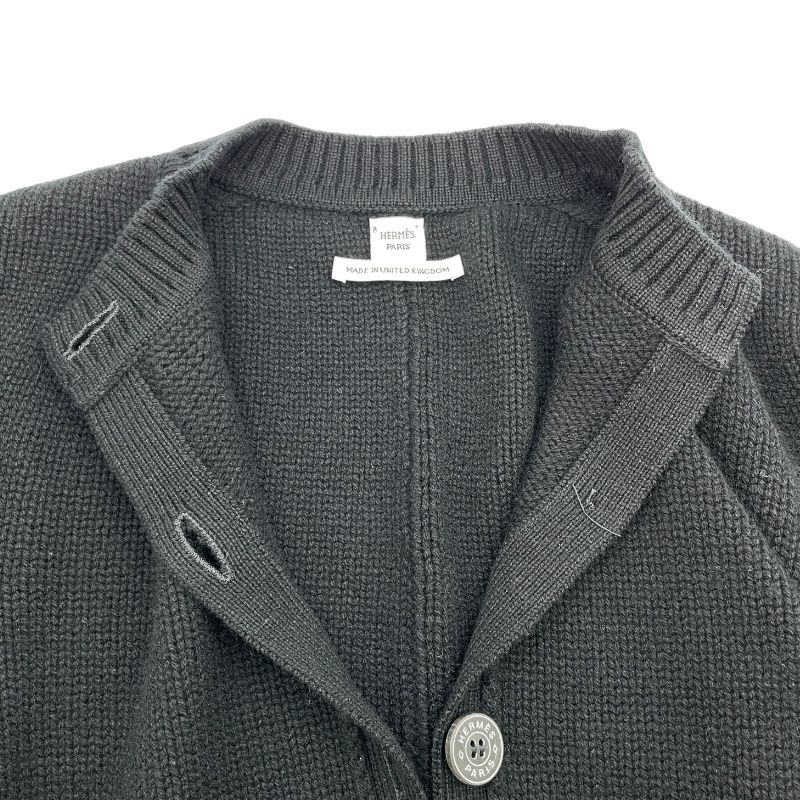 エルメス カシミヤ100%カーデガン HERMES 《特大セリエ 》カシミヤ100