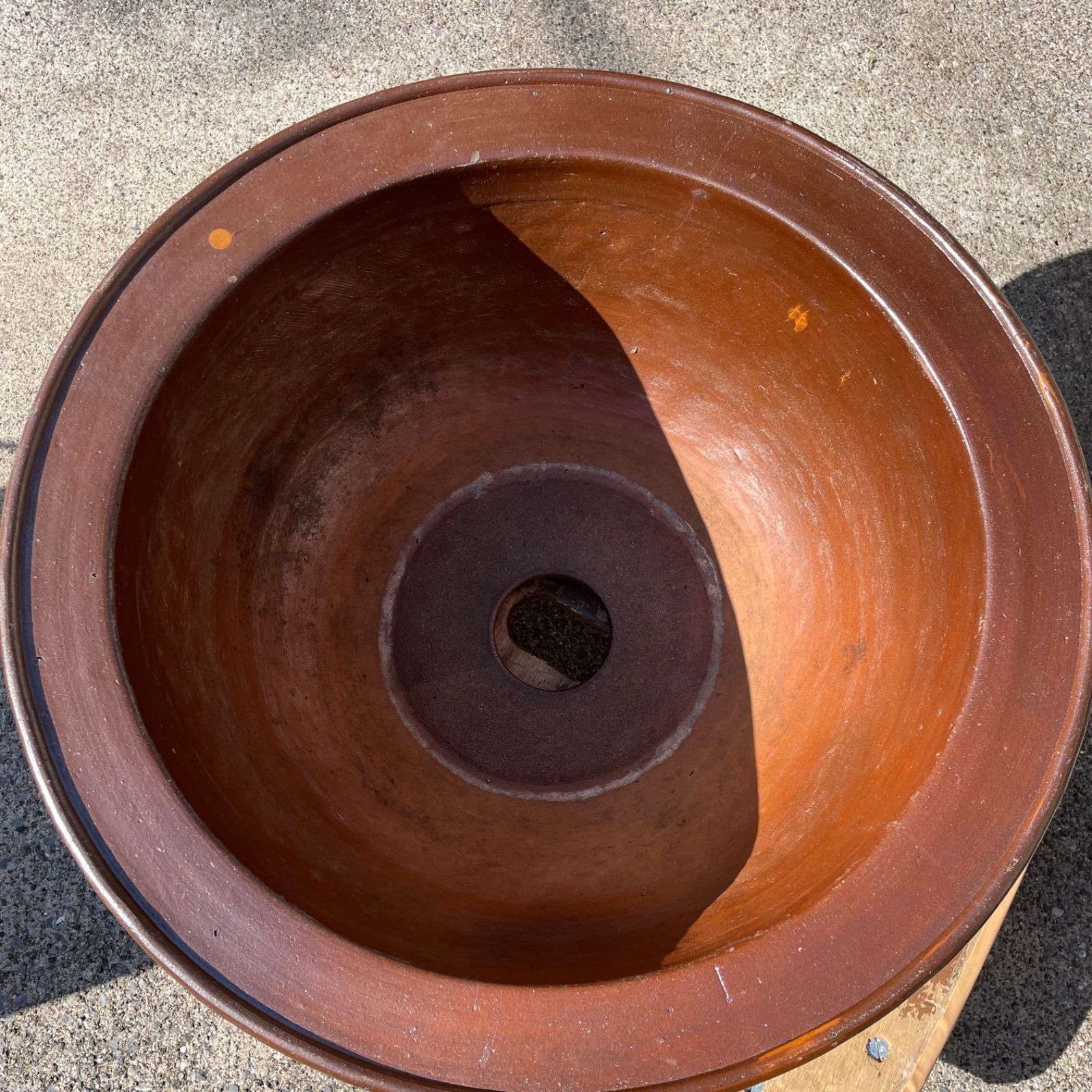 睡蓮鉢 超大型 骨董 植木鉢 61×34 横浜から50kmほど - メルカリ