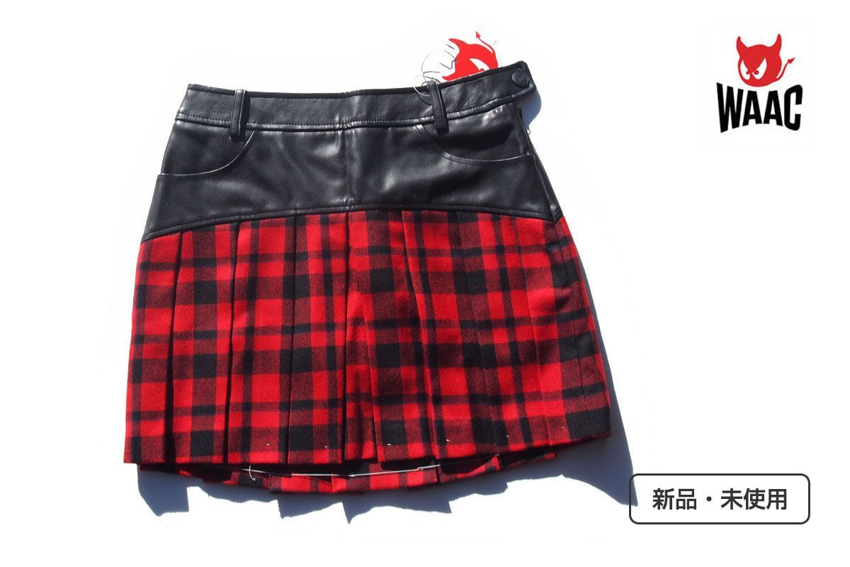 新品｜未使用｜ワック｜WAAC｜ウールチェックスカート｜レディース