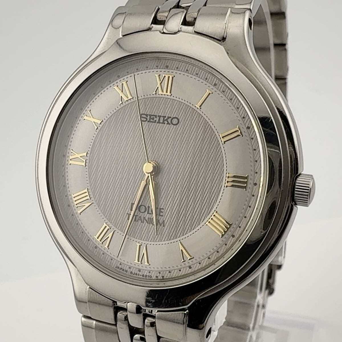SEIKO 8J41-6120 セイコー DOLCE ドルチェ クォーツ メンズ TITANIUM 