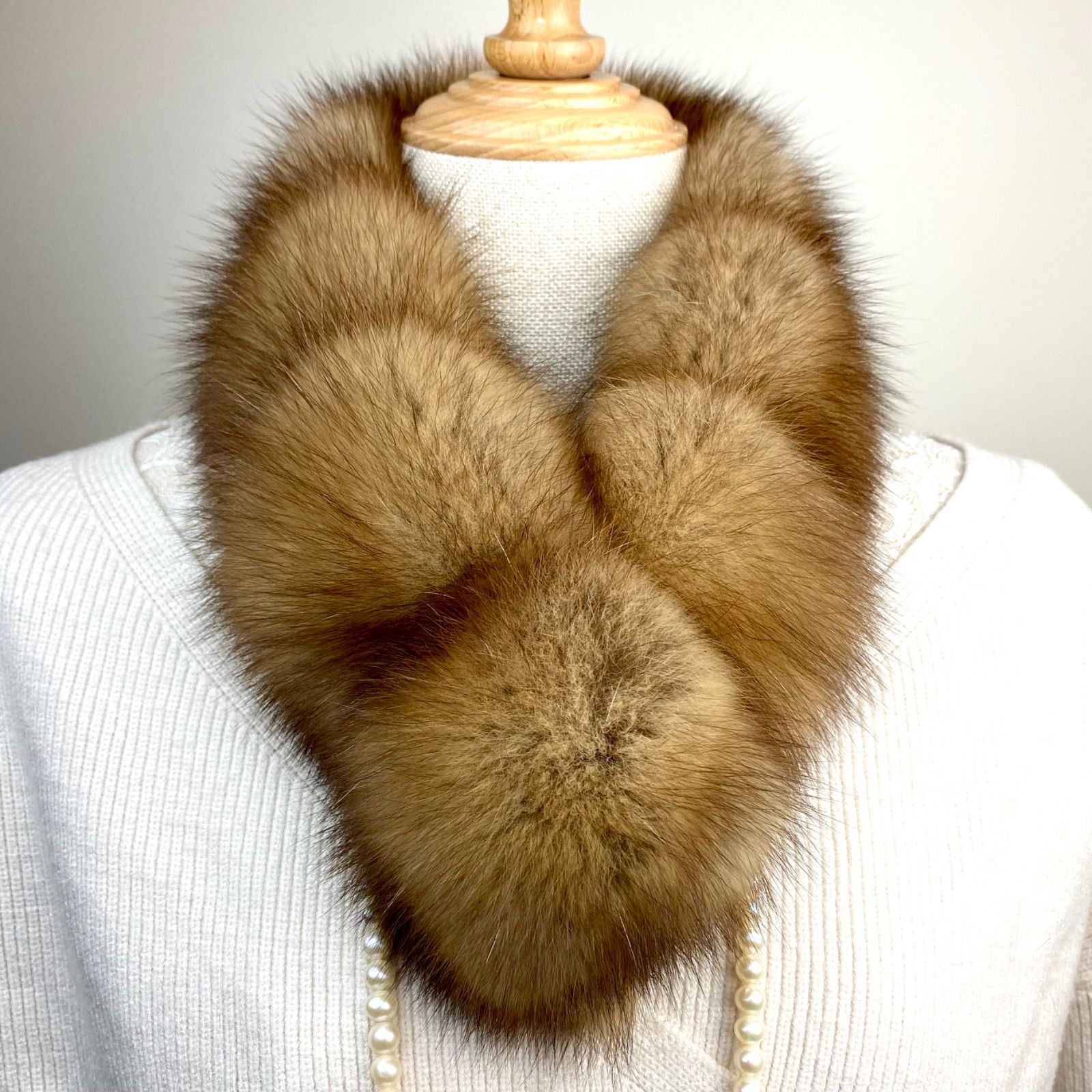数量限定‼︎✨超高級✨ロシアンセーブルマフラー*毛皮の王様*日本製