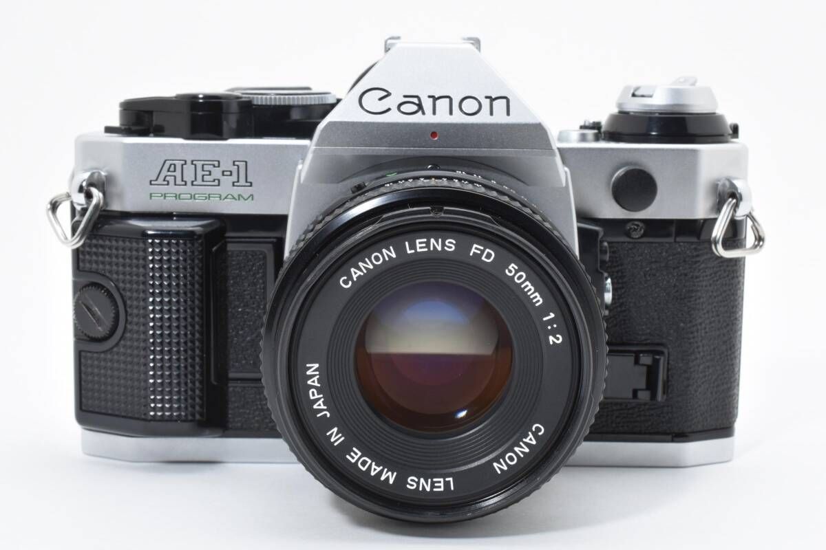 ☆美品☆キヤノン Canon AE-1 PROGRAM プログラム + NEW FD 50mm F2