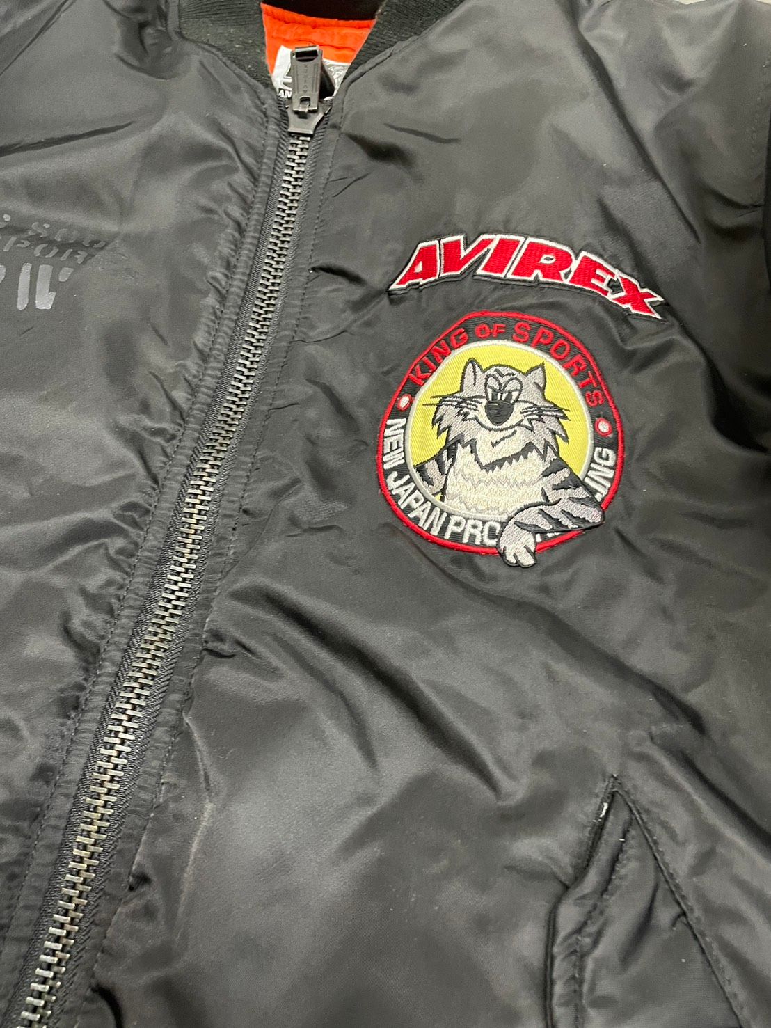 h11438 新日本プロレス コラボ MA-1 フライトジャケット - メルカリ