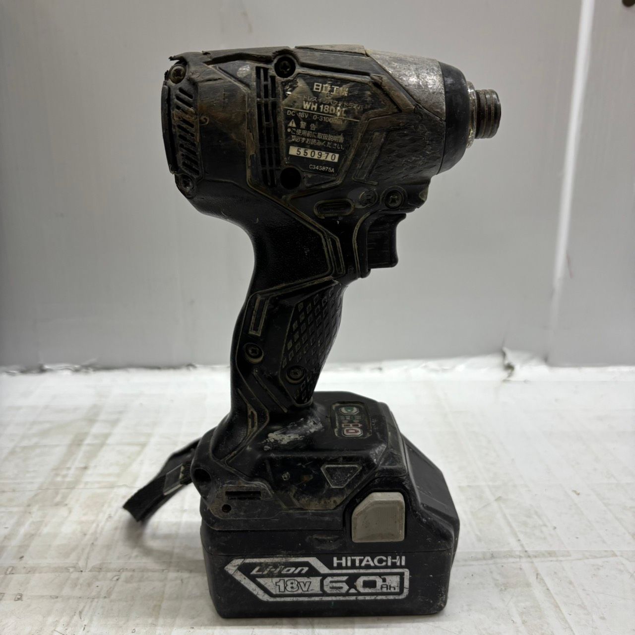 h11445 日立工機 コードレスインパクトドライバ WH18DDL バッテリー 