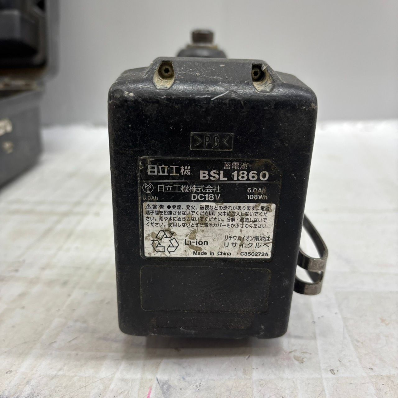 h11445 日立工機 コードレスインパクトドライバ WH18DDL バッテリー 