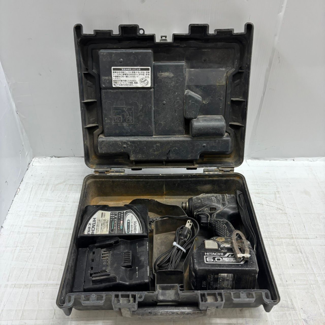 h11445 日立工機 コードレスインパクトドライバ WH18DDL バッテリー 