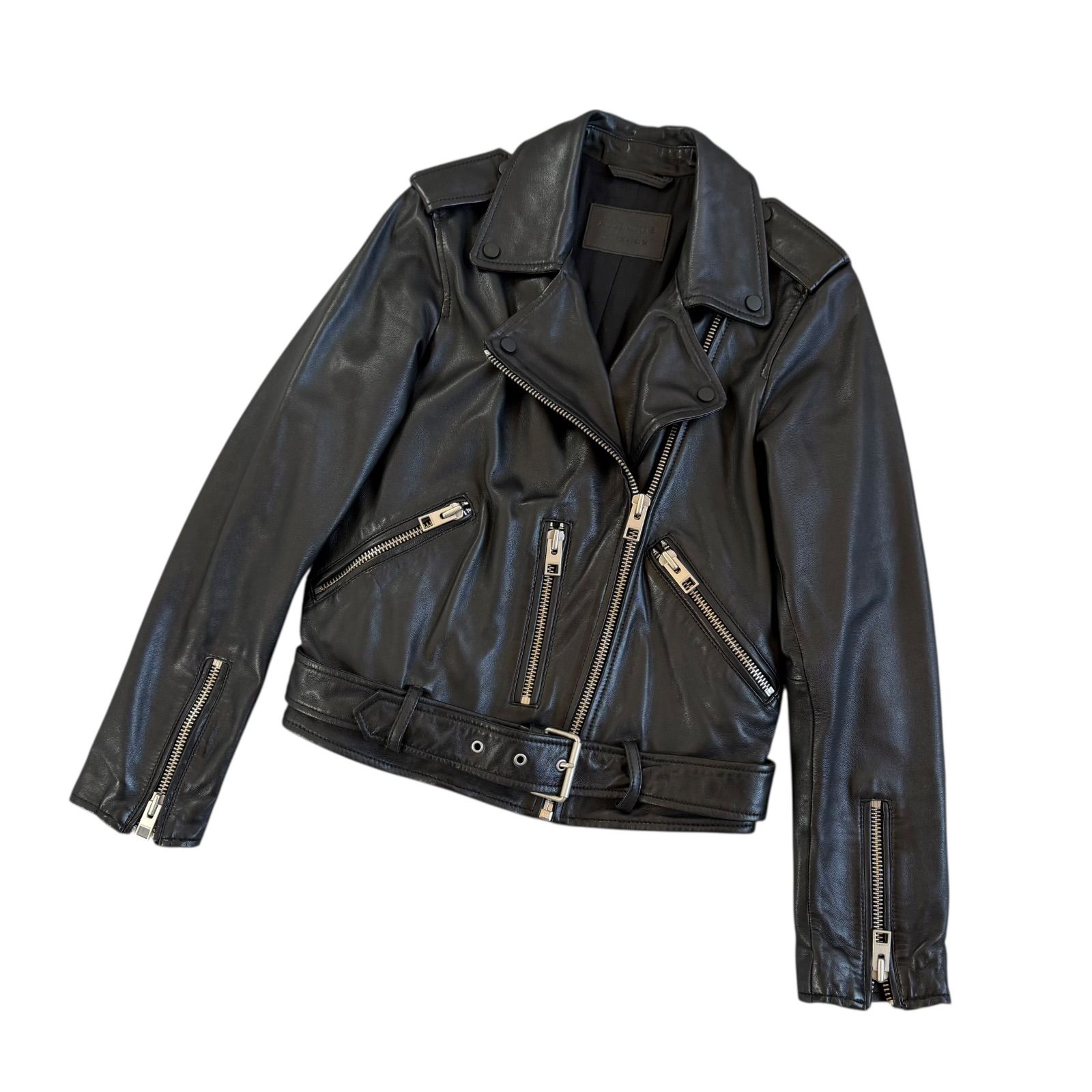 ALL SAINTS / オールセインツ ラムレザー ダブルライダースジャケット