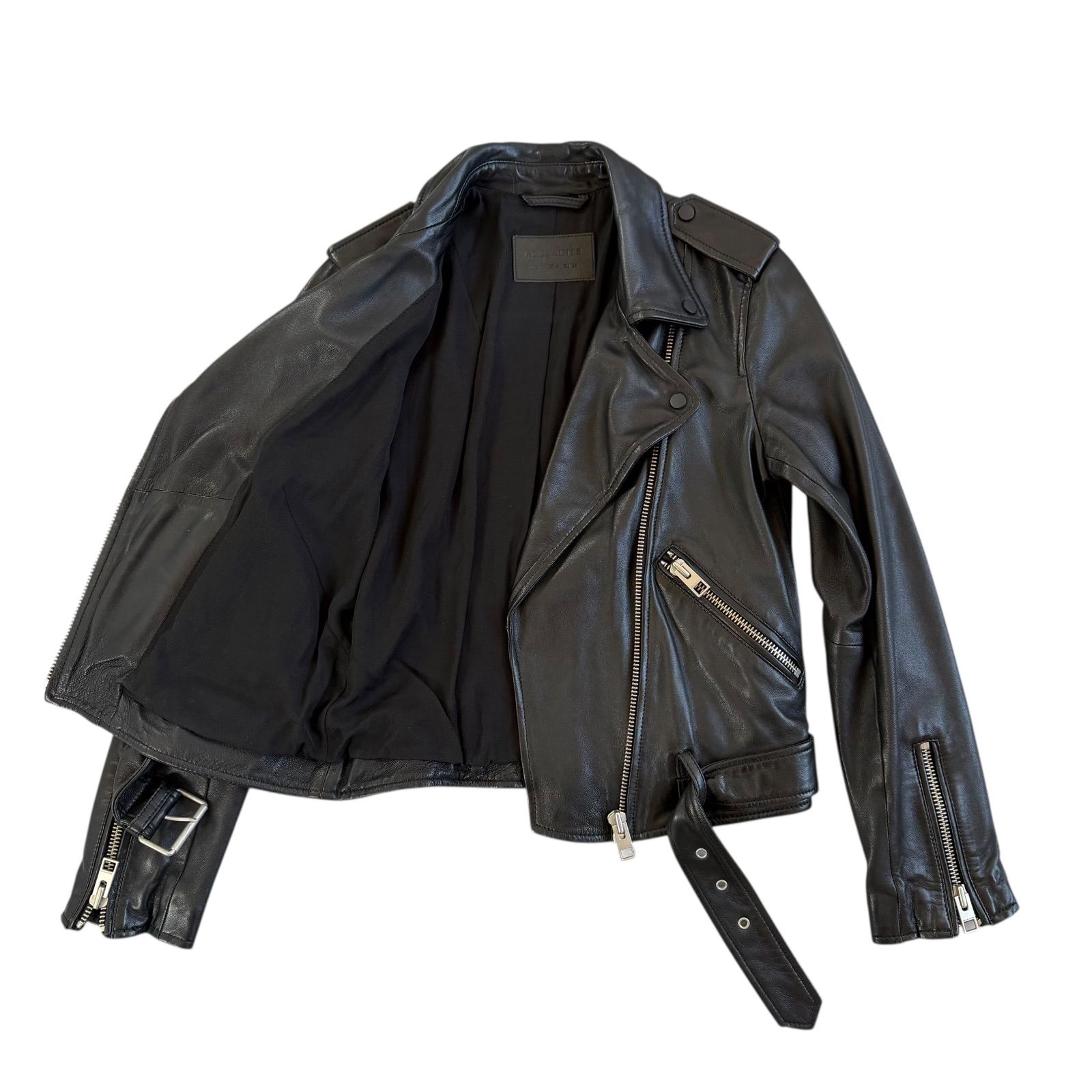 ALL SAINTS / オールセインツ ラムレザー ダブルライダースジャケット