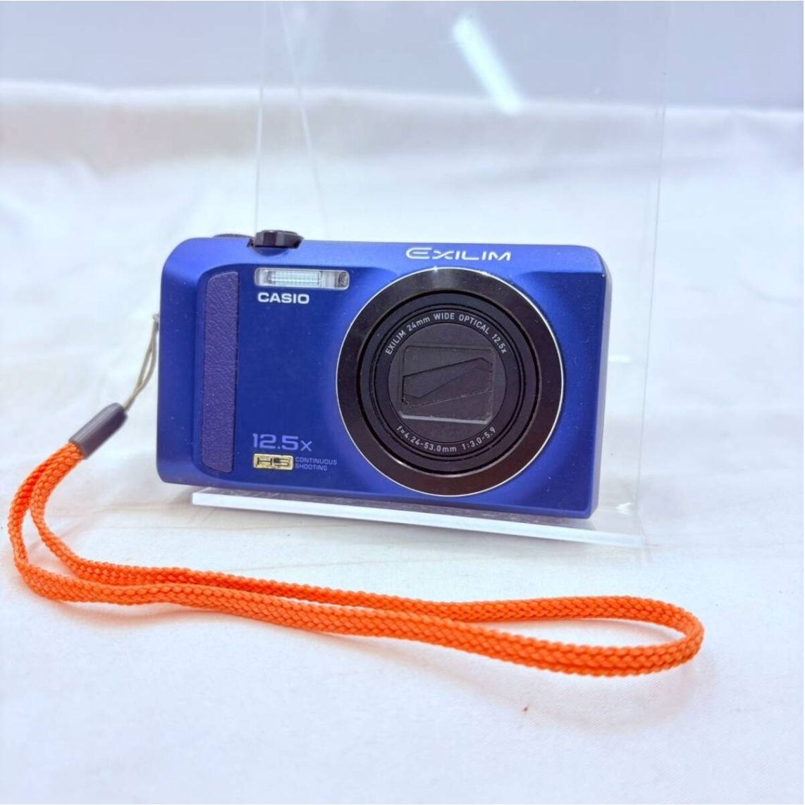 CASIO EXILIM EX-ZR200 ブルー 12.5倍ズーム 画面暗め コンデジ HDMI