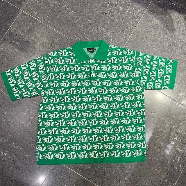 WASTED YOUTH WY MONOGRAM KNIT POLO SIZE-M ウェイステッドユース