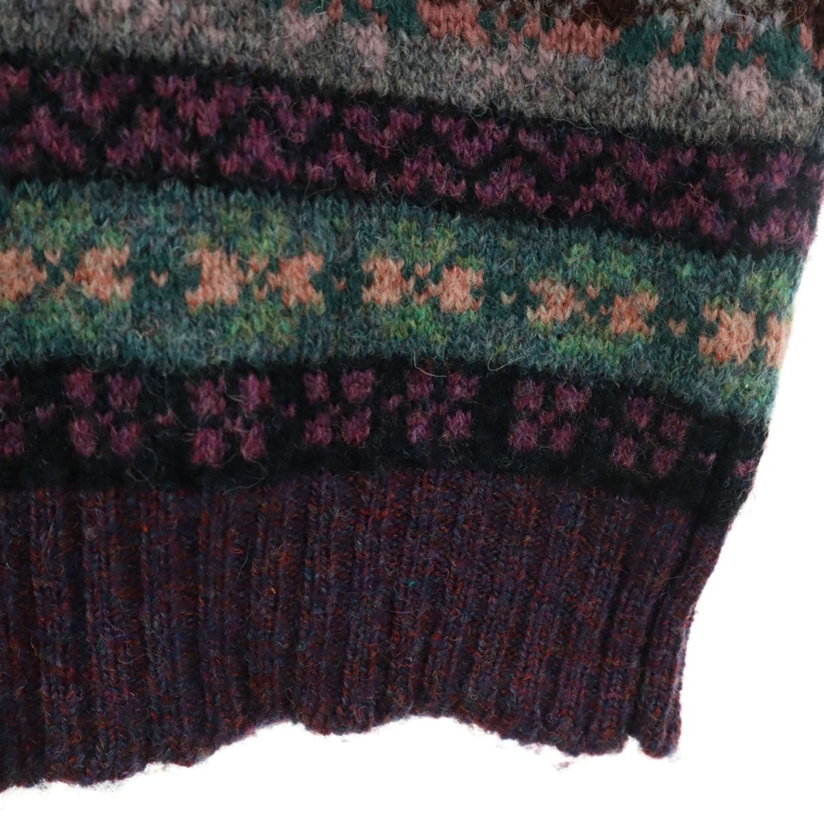 Jamieson's ジャミーソンズ スコットランド製 フェアアイル柄 長袖