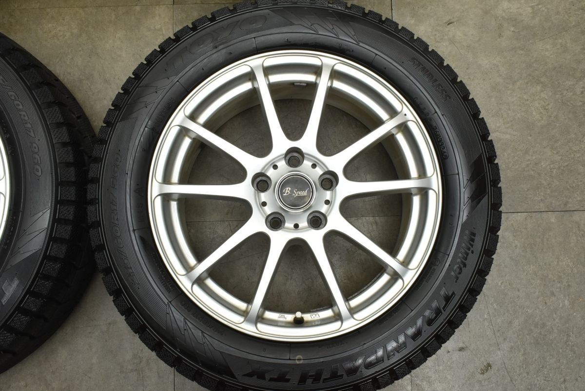 バリ溝】B-Speed 17in 7J +38 PCD114.3 トーヨー ウィンタートランパス