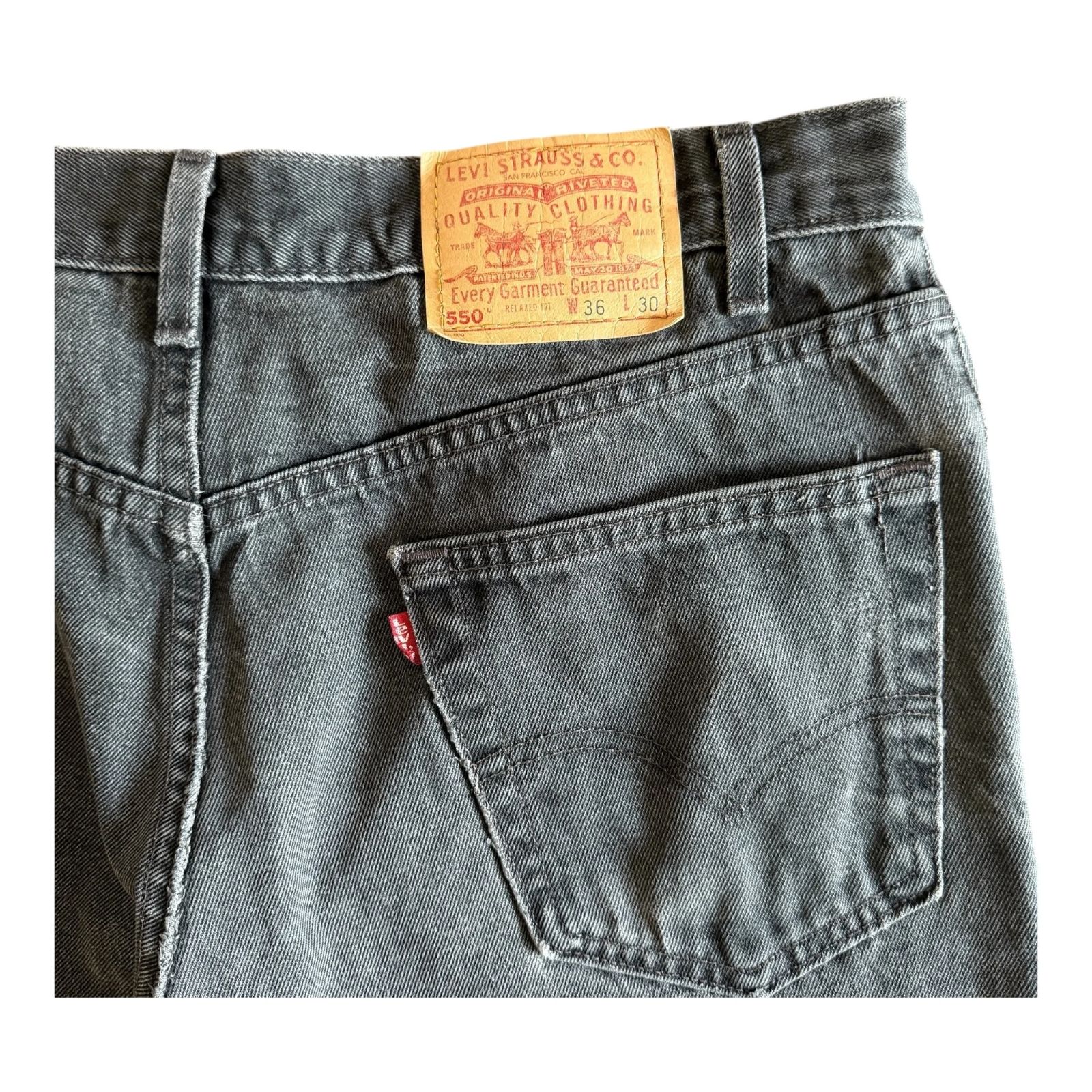 Levi´s 550 Black Denim USA 90´s W36 L30 550-0260 Sulfur-現品特価