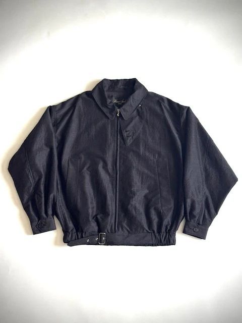 HAVERSACK ハバーサック 872602 (シルクウールタイプライター ZIPブルゾン) CHARCOAL ショートブルゾン