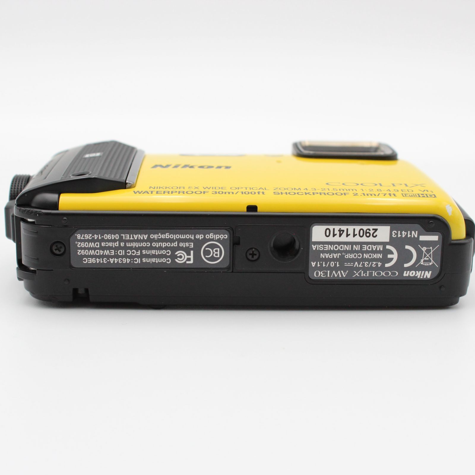 □極上品□ Nikon COOLPIX AW130 イエロー 防水 デジタルカメラ No