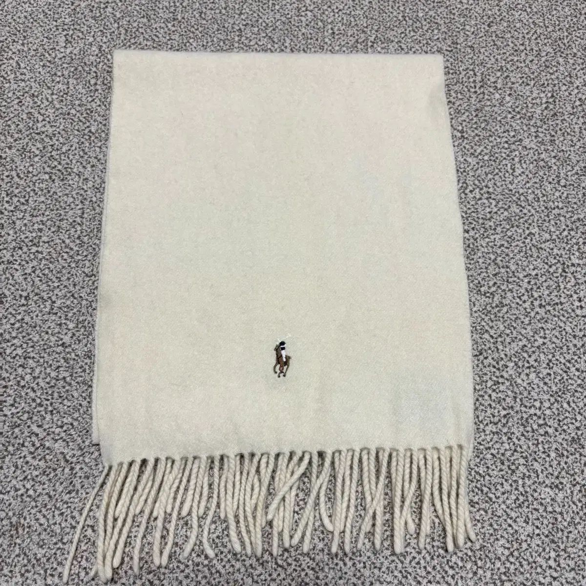 ラムウール100 ポロ ラルフローレン イタリア マフラー A - メルカリ