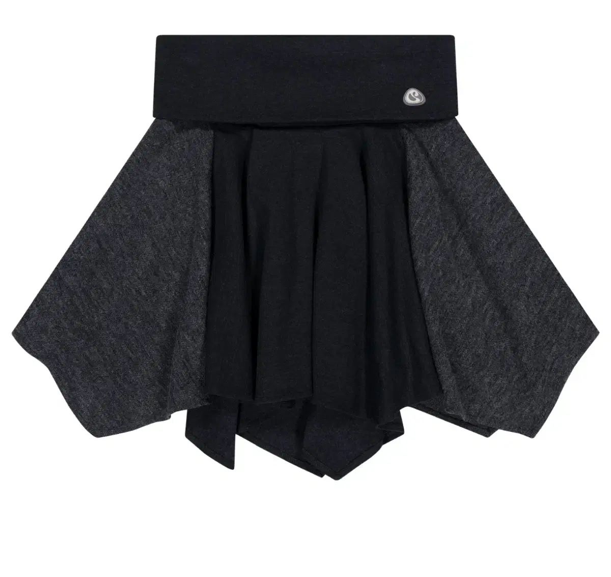 美品✨イッセイミヤケ 変形 アシンメトリー スカート コットン ブラック 3 ISSEY MIYAKE イッセイミヤケ フォールディング アシンメトリー