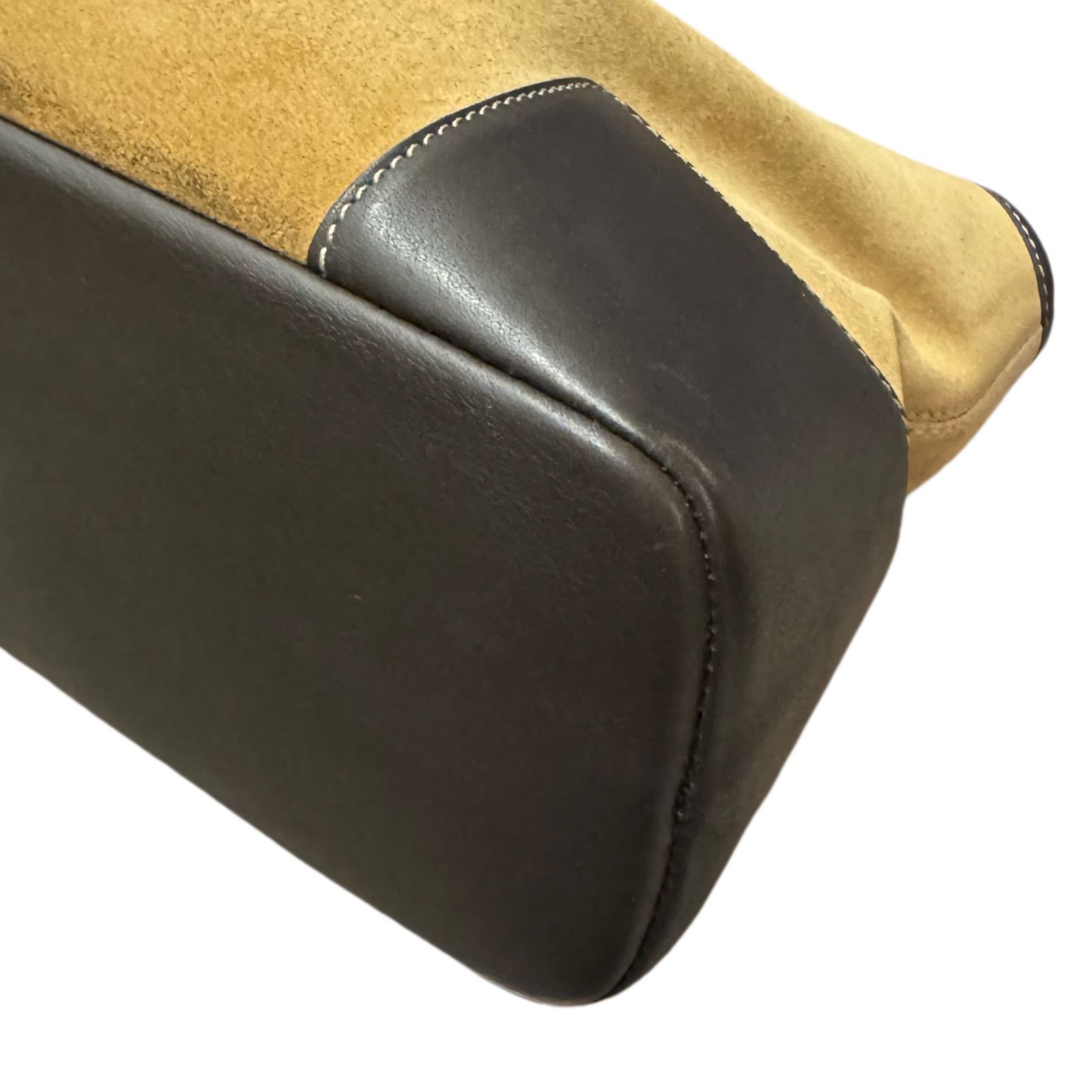 LOEWE ロエベ アナグラム ハンドバッグ ヴィンテージ スエード 【公式 