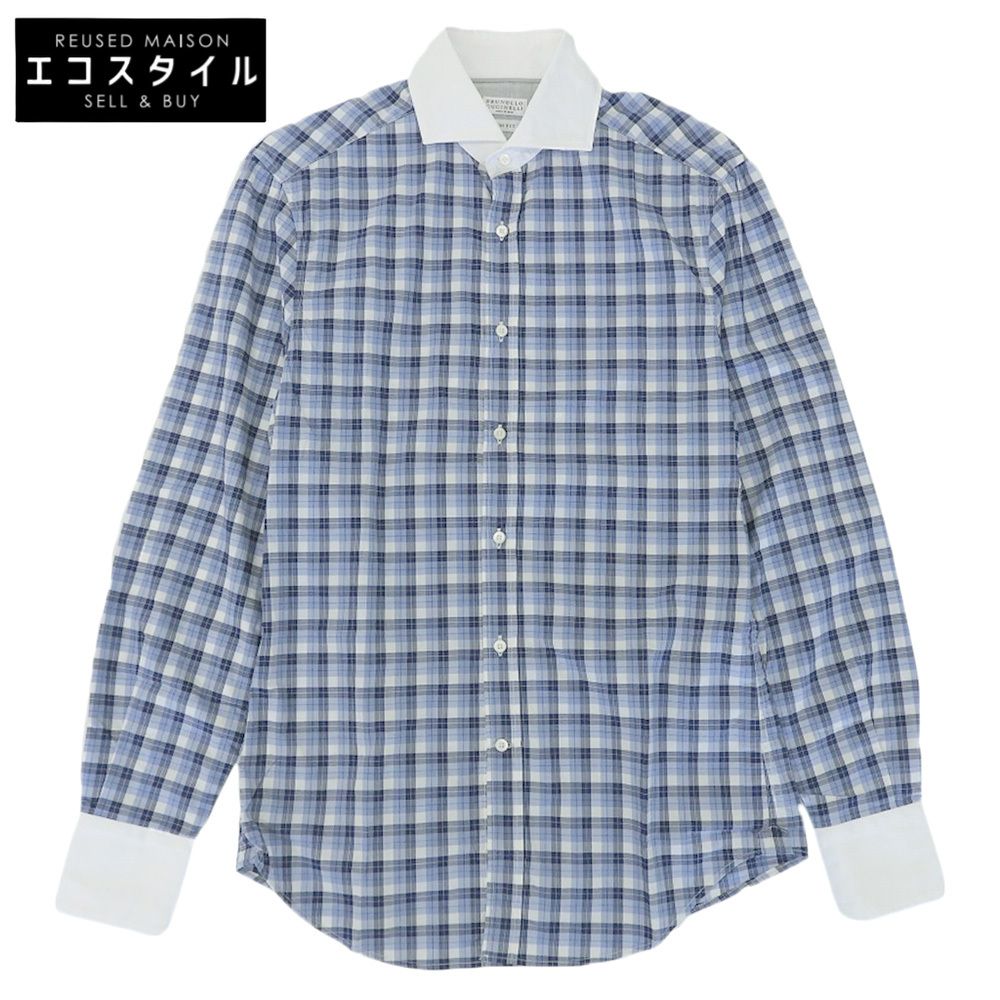 BRUNELLO CUCINELLI ブルネロクチネリ コットン チェック柄 ロング