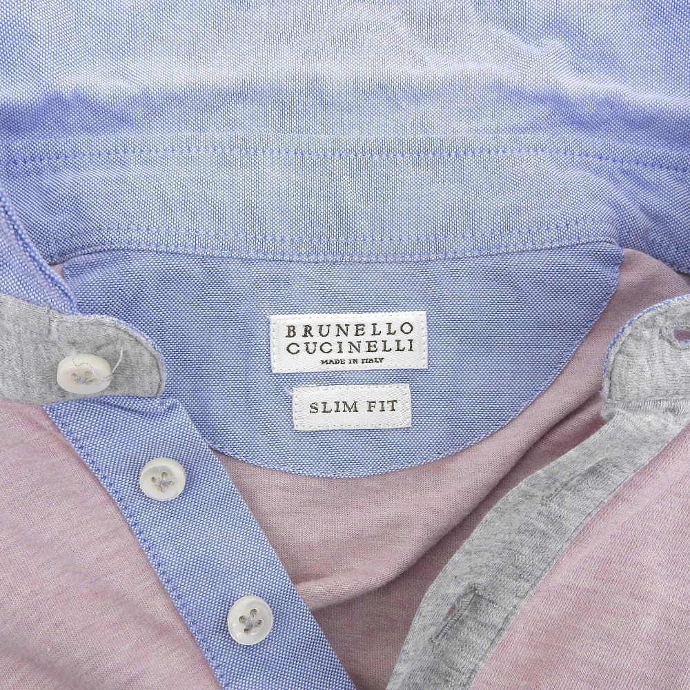 BRUNELLO CUCINELLI ブルネロクチネリ コットン バイカラー ショート