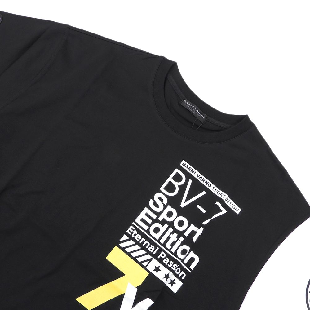 BARNI VARNO バーニヴァーノ 新品同様 コットン プリント Tシャツ