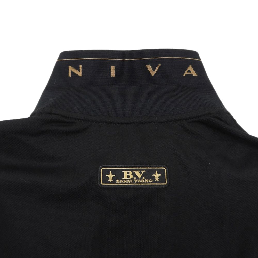 BARNI VARNO バーニヴァーノ 新品同様 コットン混 ロゴ ポロシャツ
