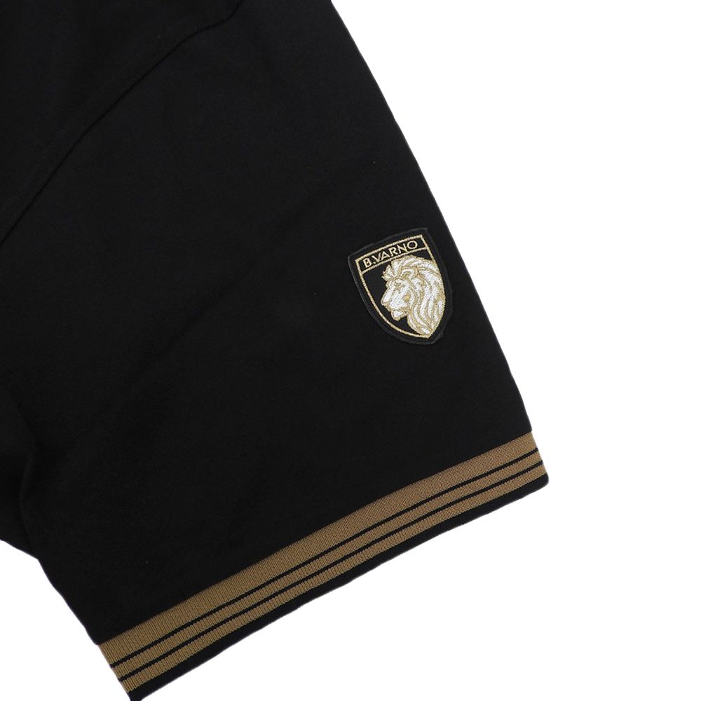 BARNI VARNO　バーニヴァーノ　ポロシャツ BARNI VARNO バーニヴァーノ 新品同様 コットン混 ロゴ ポロシャツ
