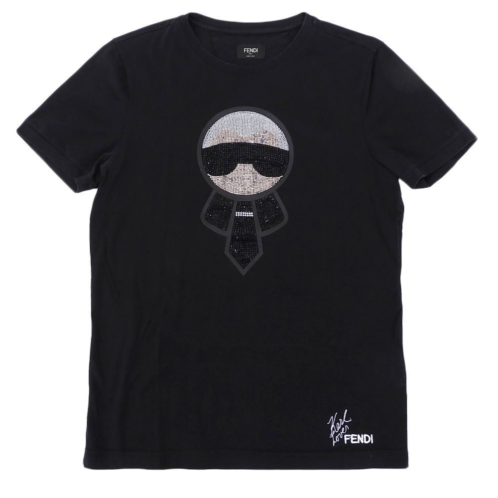 FENDI フェンディ カールラガーフェルド クルーネック 半袖 Tシャツ