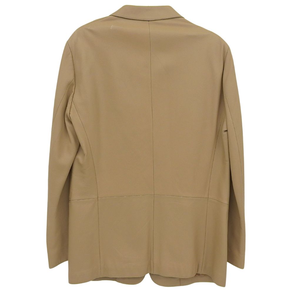 メンズ ARMANI COLLEZIONI アルマーニコレッツォーニ ラムスキン テーラードジャケット メンズ ベージュ 50 50