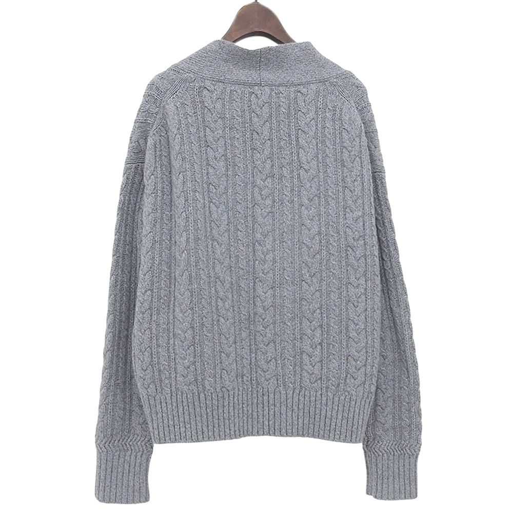 Phlannel フランネル ヤクウール カーディガン トップス メンズ グレー