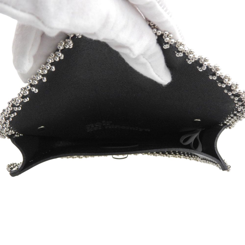 コムデギャルソンノワールケイニノミヤ 美品 レザー×スタッズ ハーネス ショールダーフラップバッグ COMME des GARCONS Noir Kei Ninomiya コムデギャルソンノワールケイ