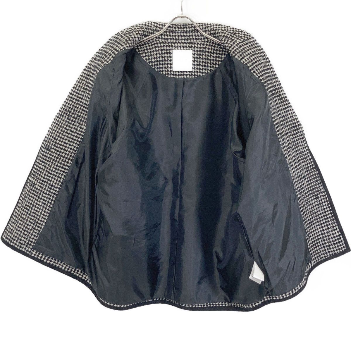 CLANE クラネ ﾌﾞﾗｯｸ MIX HOUNDSTOOTH LINE JACKET 2 - メルカリ