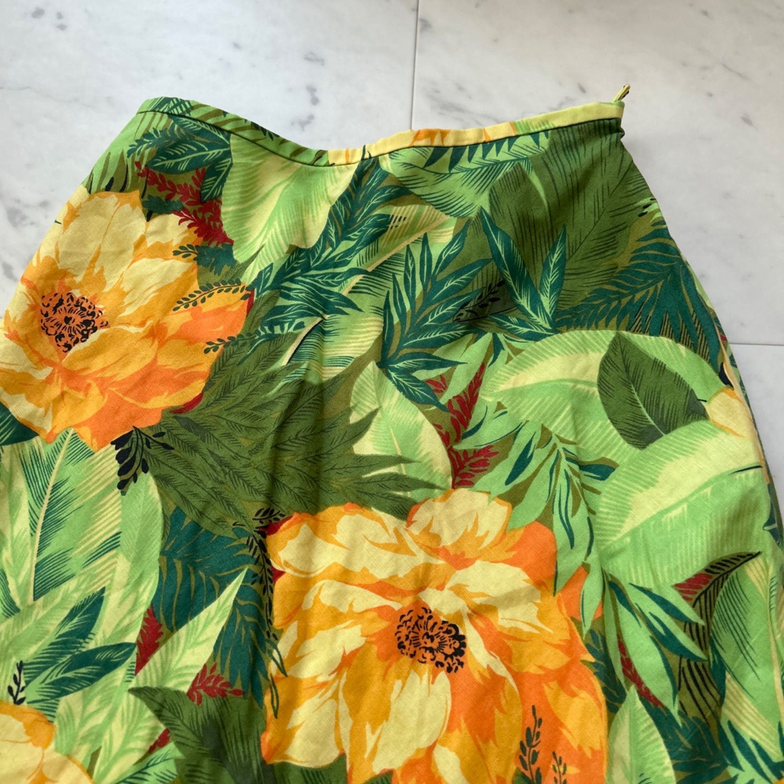 ヴィンテージ KENZO ケンゾー ロングスカート 花柄 ボタニカル 38